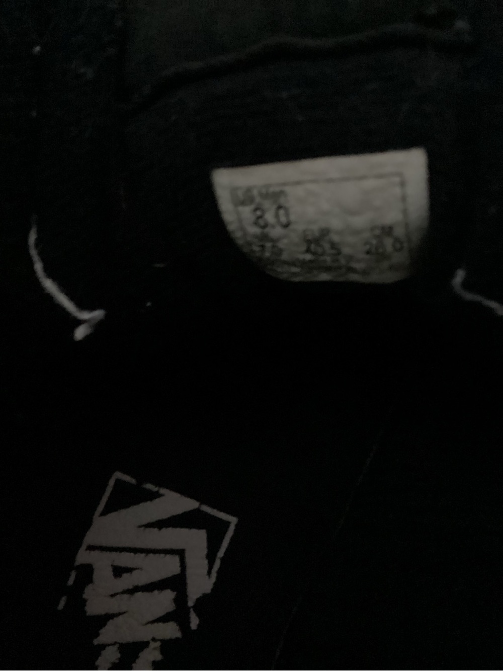 Vans Men's Sk8 Hi Triple Black Shoes Size 8 Canvas High Top Skateboard - Picture 3 of 5